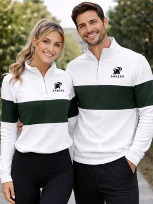 280g Cotton Combed Long Sleeve Shirt - Single Stripe