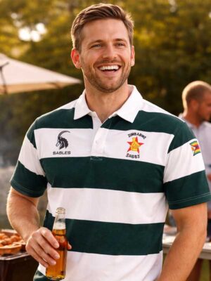 280g Cotton Combed Short Sleeve Shirt - Striped
