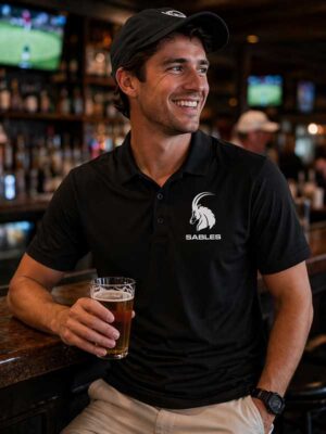 280g Golf Shirt Black