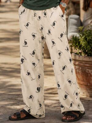 Cotton Drawstring beach longs